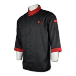 KI050 tailor made kitchen chef 3/4 7' sleeves catering industry tailor made hk company  KI050 tailor made kitchen chef 3/4 7' sleeves catering industry tailor made hk company